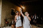Bridesmaids dancing