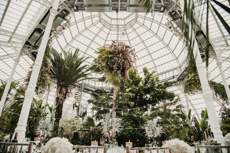 sefton palm house wedding decor