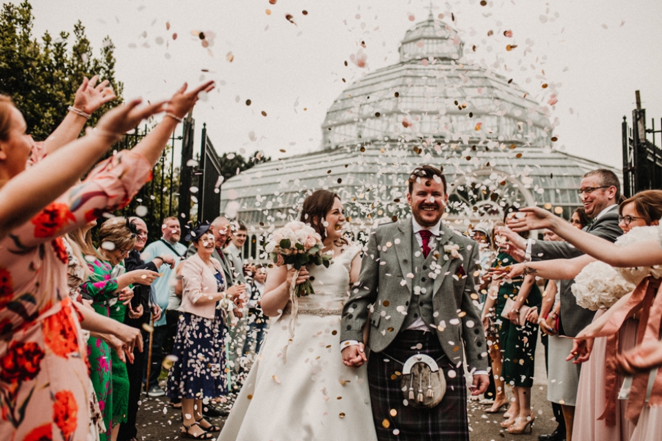 confetti , liverpool city wedding 