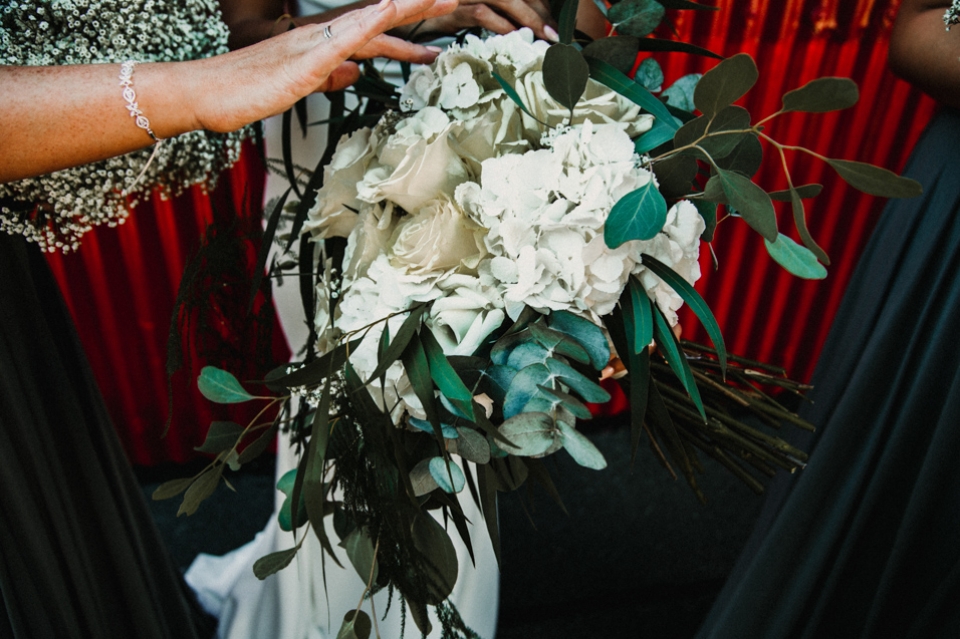 bridal flowers close up