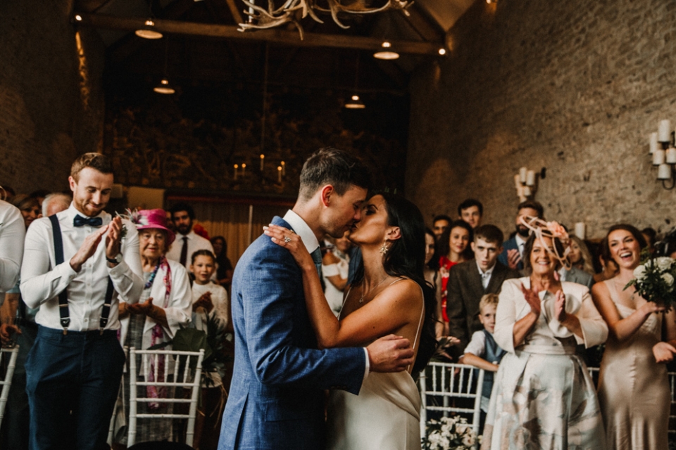 bride and groom first dance at london wedding 