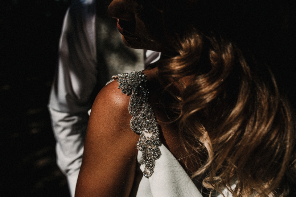 pronovias gown wedding dress details river dale wedding northern ireland