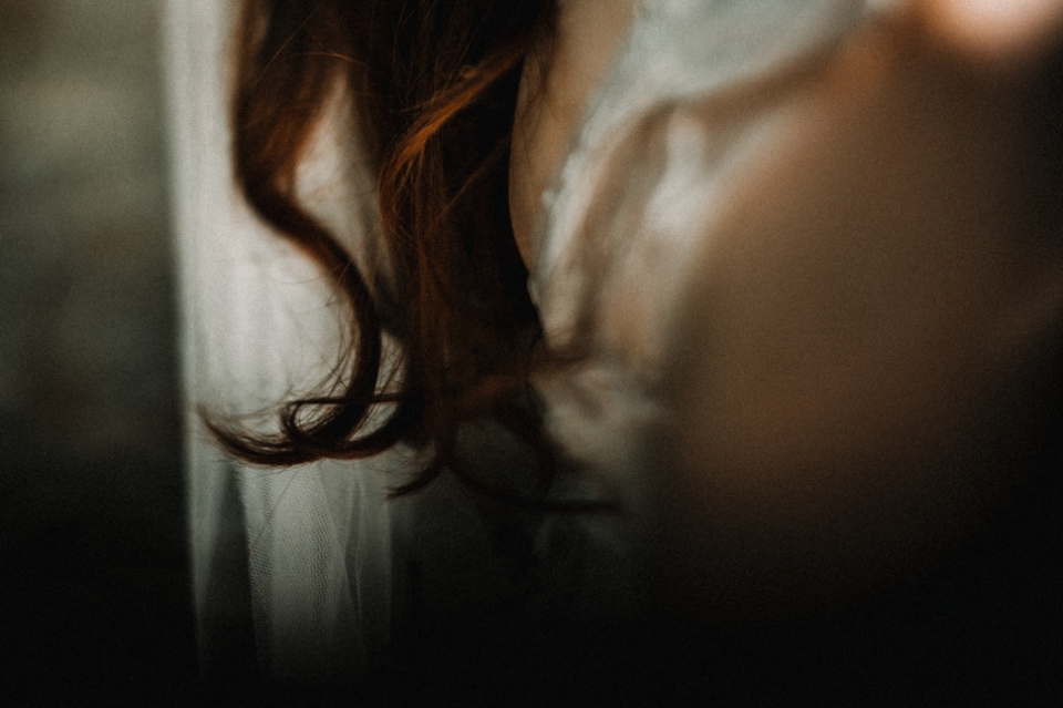 close up wedding dress details at heaver castle