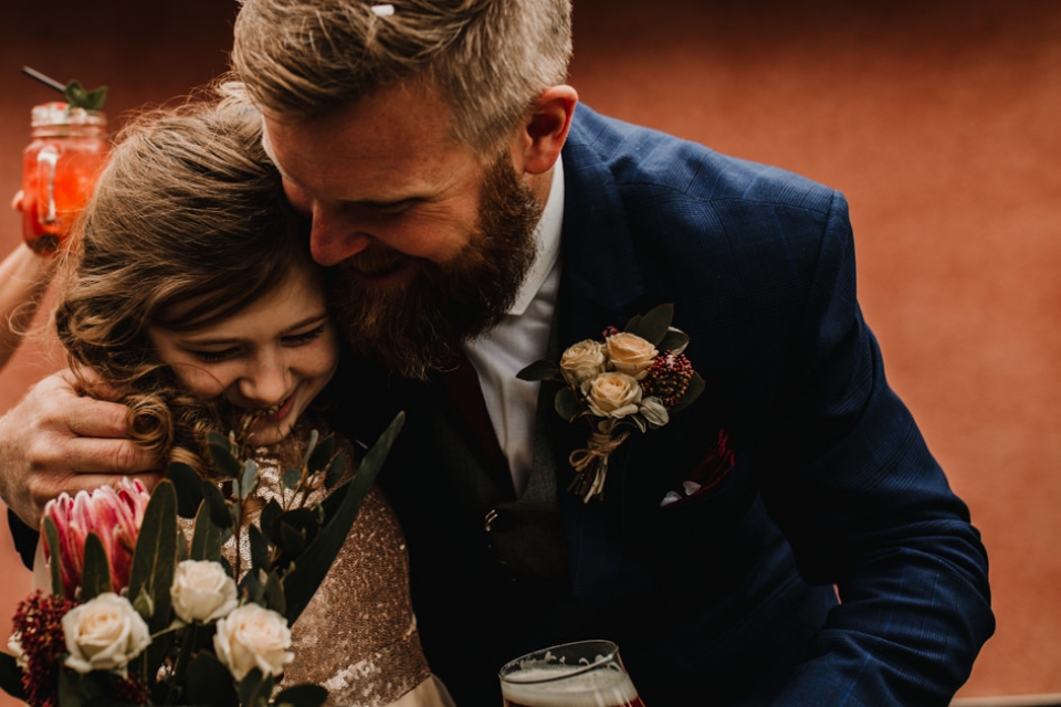 a groom and his niece 