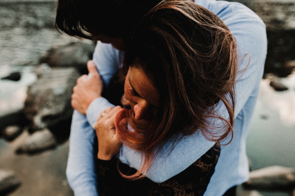 intimate earthy and romantic pre wedding session in snowdonia mountains