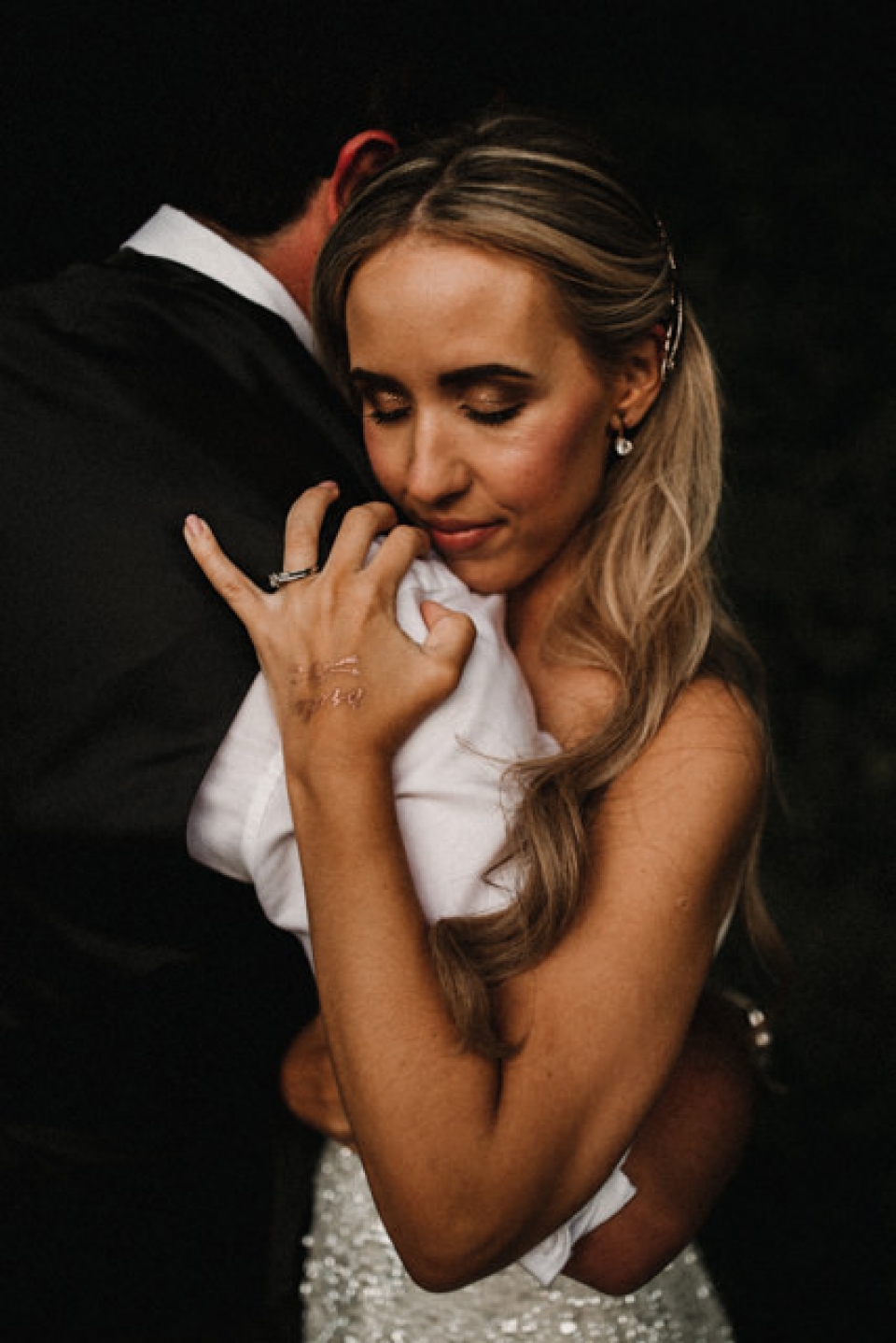 couple evening shoot in soft evening light , st ives wedding