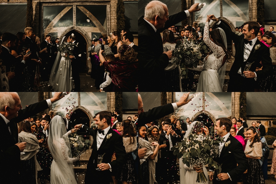 confetti at cripps stone barn cotswolds