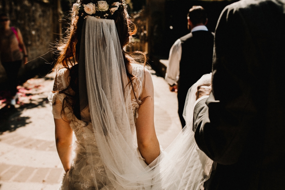 the evil and flower crown , Kent castle wedding