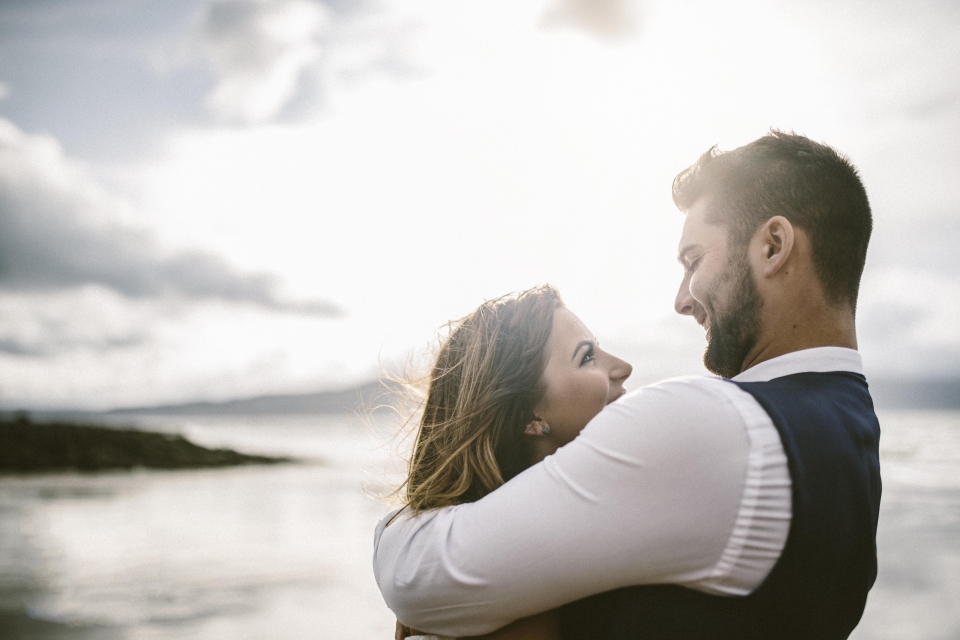 sunset wedding beach organic 