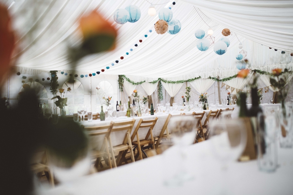 marquee weddings, hafod farm