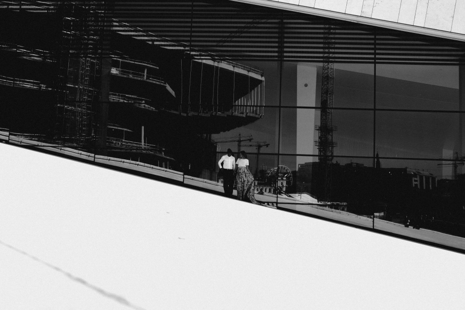 oslo opera theatre and couple pre shoot