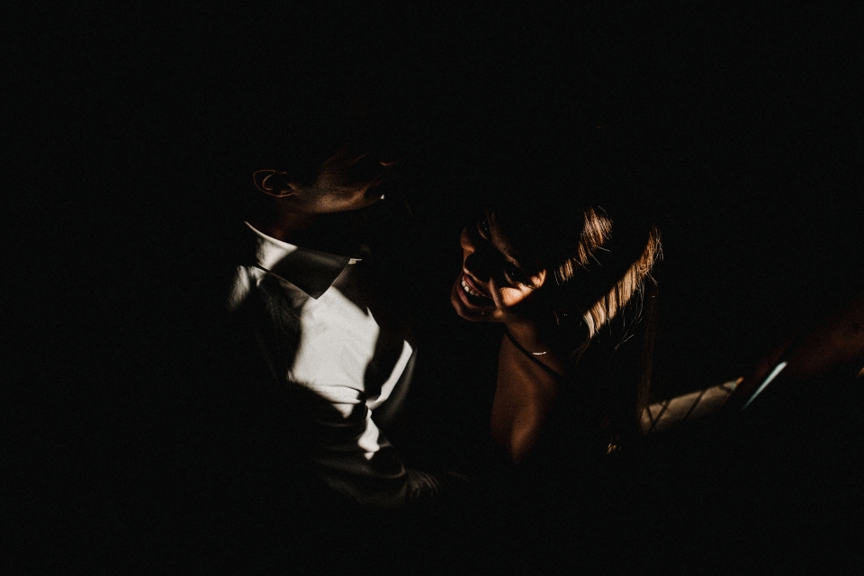 dark and moody couple portrait at a salgshallen , oslo