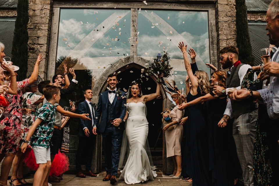 confetti celebrations in the cripps barn wedding venue