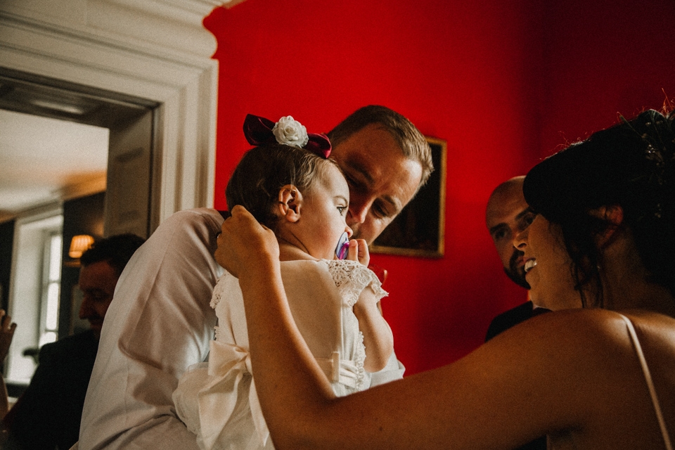 flower girls at isycoed wedding venue