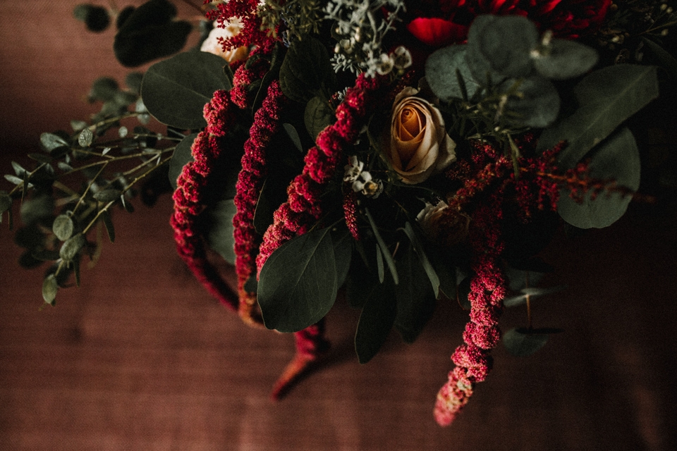 vivid floral wedding flowers at isycoed park