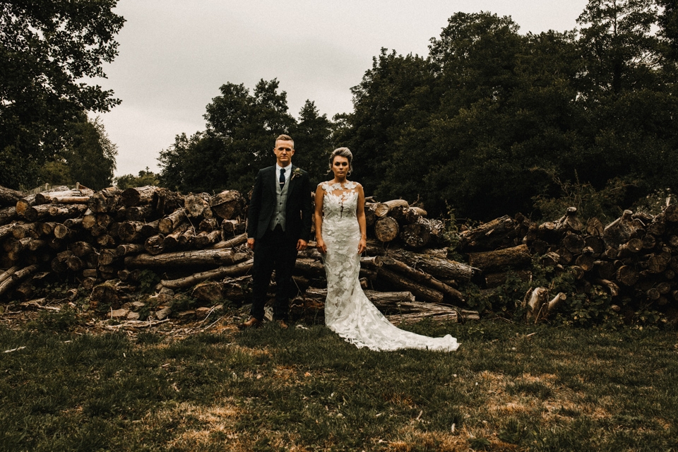 bride and groom creative couple shot